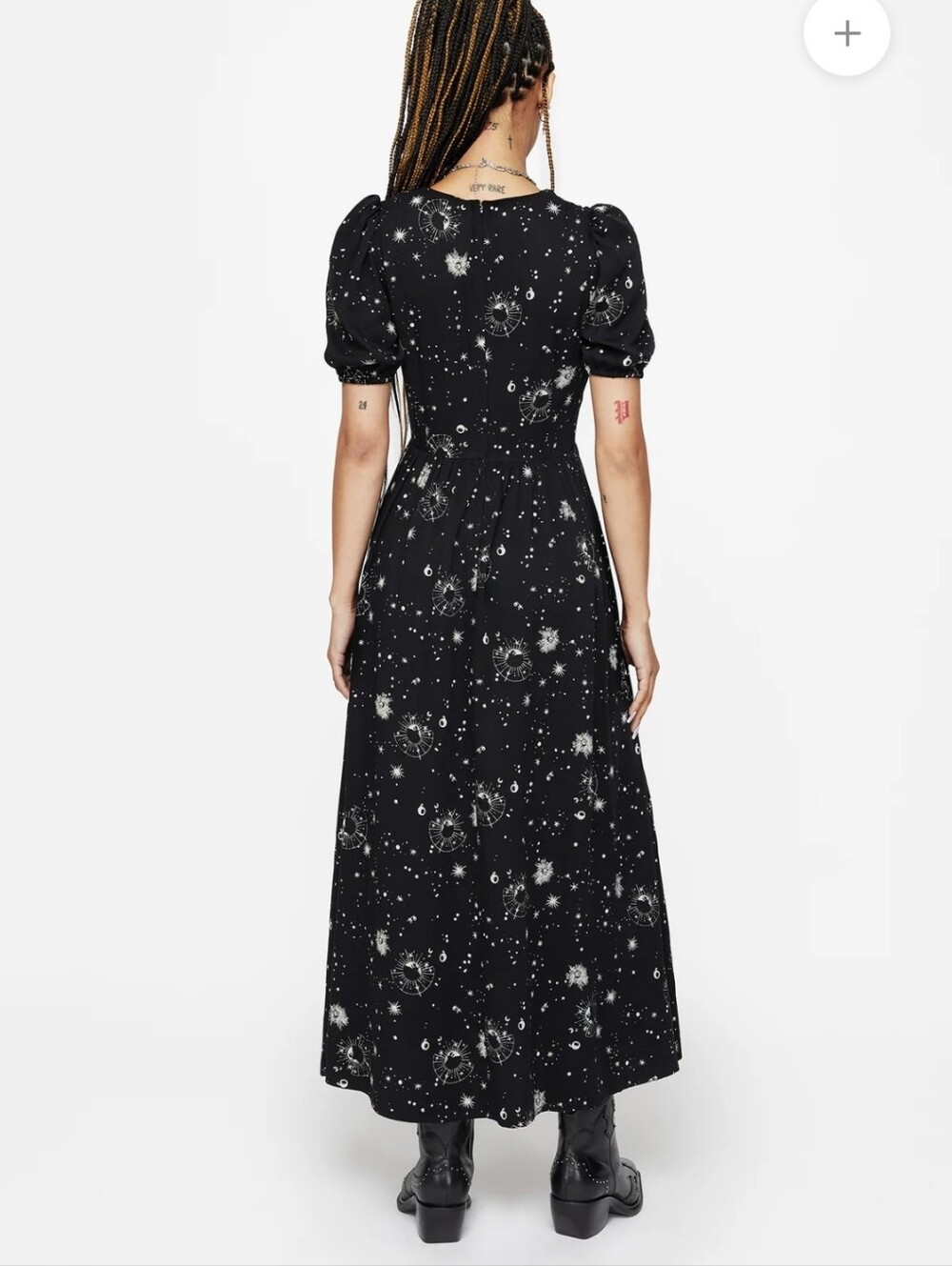 Disturbia Comet Celestial Puff Sleeve Midaxi Dress ✨ US 2 / UK 6 NWT - Picture 4 of 14